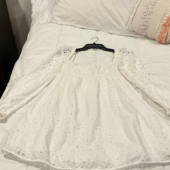 Wilfred White Eyelet Mini Dress - Picture 9 of 11